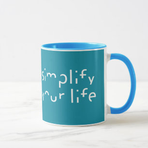 "Simplifica tu vida" personalizado de tazas de col