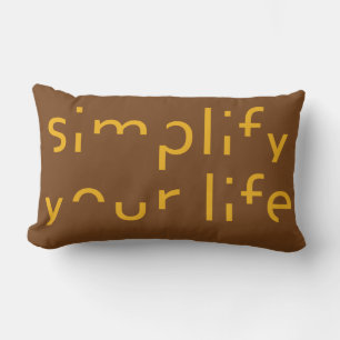 "Simplifique almohada de encargo del nombre y del