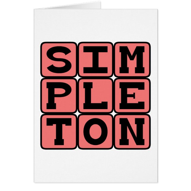 Simplón, Persona Básica (Frente)