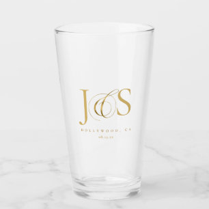 Simply Elegant Wedding Initials Gold ID1022