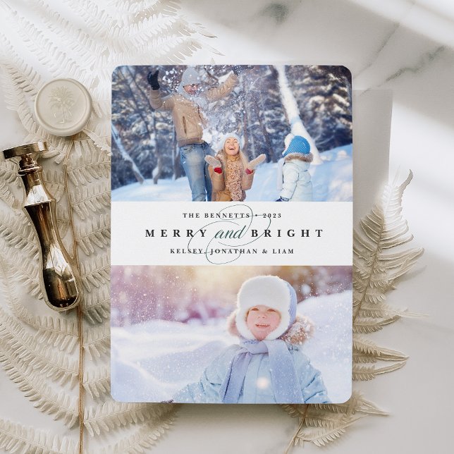 Simply Merry | Tarjeta de vacaciones para dos foto (Subido por el creador)