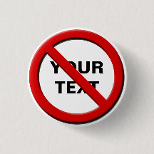 Sin aviso de símbolo botón Personalizado pequeño