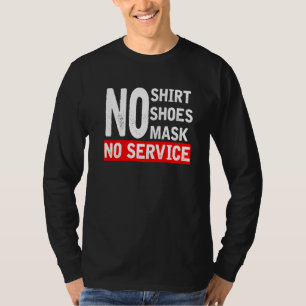 Sin camiseta sin zapatos sin servicio