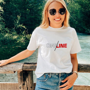 Sin conexión   Camiseta Geek Humor