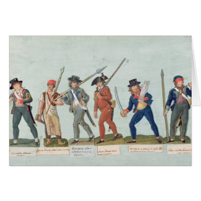 Sin Culotte que enciende su tubo (Anverso (Horizontal))