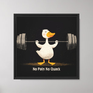 Sin dolor no hay cuac – Arte divertido de pato de