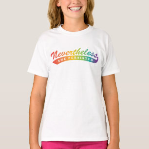 Sin embargo, ella persistió. Camiseta del raglán