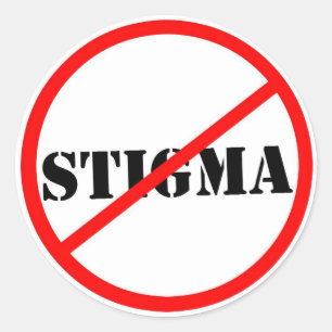 Sin estigma Pegatina grande
