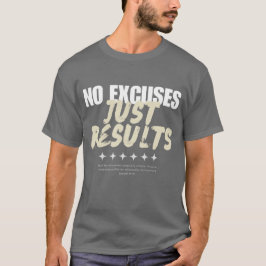 "Sin Excusas Solo Resultados" Camiseta Gráfica par