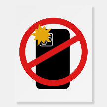 Sin fotografía telefónica - Respetar la privacidad