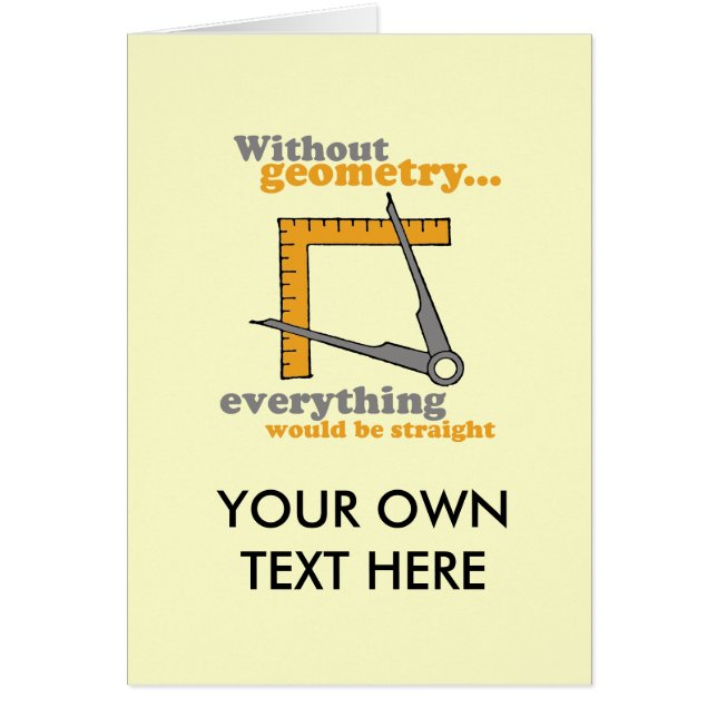 SIN GEOMETRÍA, TODO SERÍA RECTO (Frente)