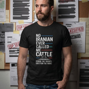 Sin Guerra Contra Irán Camiseta de archivos de Eps