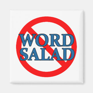 Sin imán de ensalada de palabras