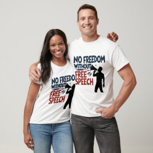 "Sin libertad de expresión" Audaz camiseta