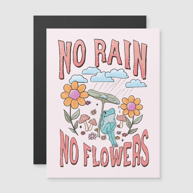 "Sin lluvia, sin flores" | Floral inspiradora (Anverso/Reverso)