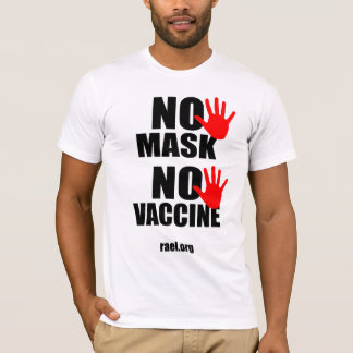 Sin máscara sin vacuna - camiseta masculina versió