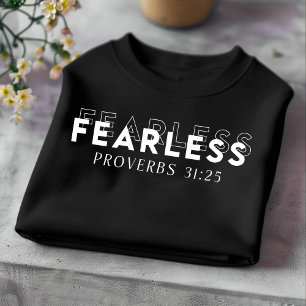 Sin miedo para hombres y mujeres camiseta cristian