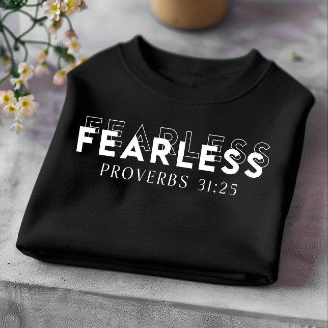 Sin miedo para hombres y mujeres camiseta cristian (Subido por el creador)
