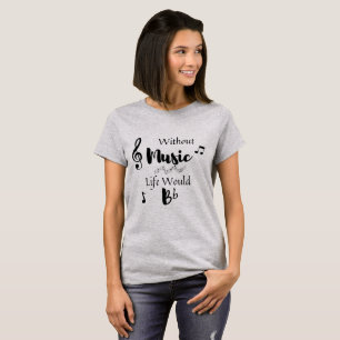 Sin música la vida se iba a animar - camiseta para