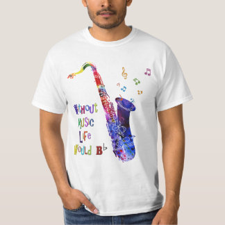 Sin música, la vida se vería afectada | Camisetas