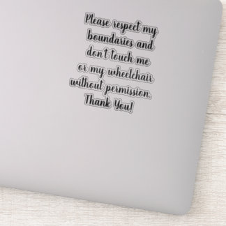 Sin pegatina táctil para silla de ruedas