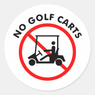 Sin Pegatinas de carritos de golf