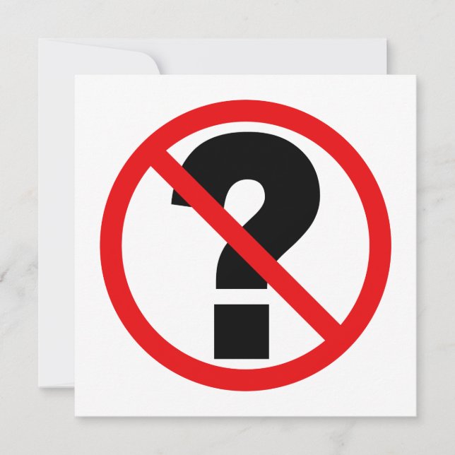 Sin preguntas (Anverso)