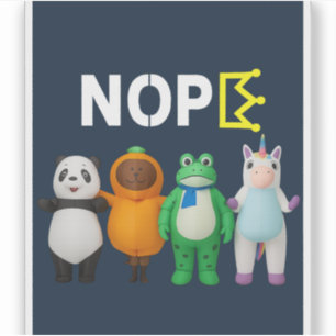 Sin Reyes Desde 1776 Pegatina de Protesta Animal D