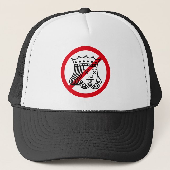 ¡SIN REYES! - Sombrero camionero de la protesta de (Anverso)
