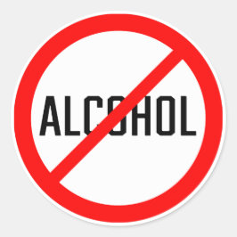 Sin Rótulo de alcohol | Pegatinas de Ronda clásico