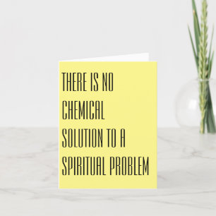 Sin solución química - Tarjeta de nota
