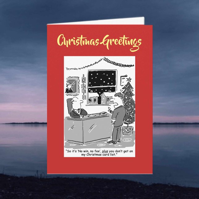 Sin tarjeta de Navidades de abogados de pago (Subido por el creador)