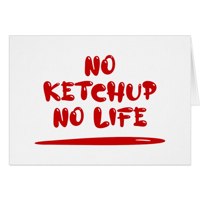 Sin tarjeta de vida de Ketchup (Anverso (Horizontal))