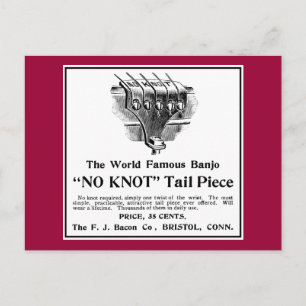 Sin tarjeta postal de anuncios de Knot