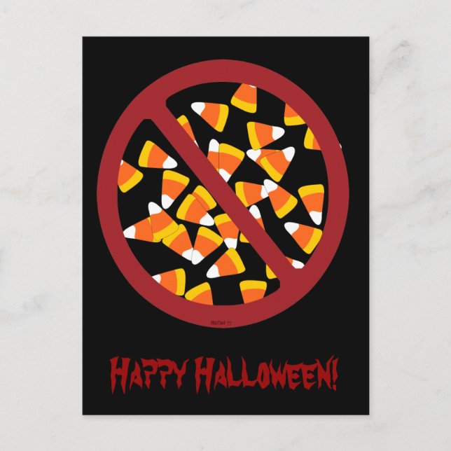 Sin tarjeta postal de maíz de caramelo (Anverso)