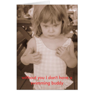 sin ti no tengo un compañero de natación