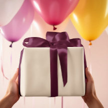 Sin tiempo - Elegante papel de envolver crema