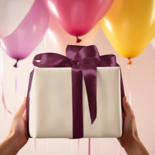 Sin tiempo - Elegante papel de envolver crema