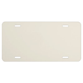 Sin tiempo - Placa de licencia blanca antigua