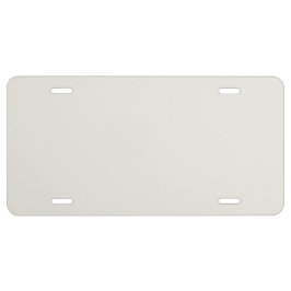 Sin tiempo - Placa de licencia de arena blanca