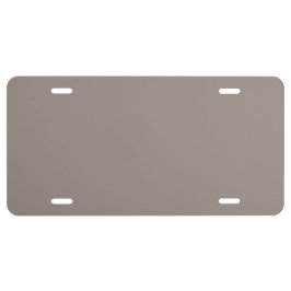 Sin tiempo - Placa de licencia de color beige-gris