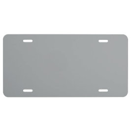 Sin tiempo - Placa de licencia de gris plateado