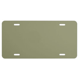 Sin tiempo - Placa de licencia de olivo