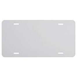 Sin tiempo - Placa de licencia gris iluminada por 