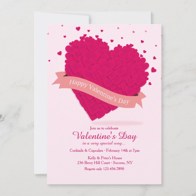 Sincera invitación El día de San Valentín (Anverso)
