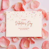 Sincera postal de El día de San Valentín de Confet