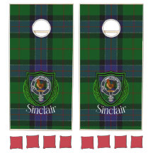 Sinclair Scottish Clan Tartan Escudo