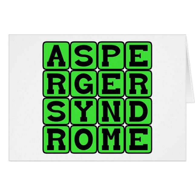 Síndrome de Asperger, Condición Médica (Anverso (Horizontal))