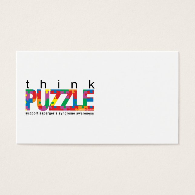 Síndrome de Asperger Think PUZZLE (Frente)