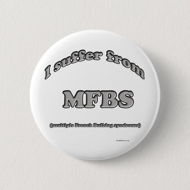 Síndrome de Bulldog francés - Botón (Anverso)